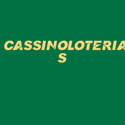 Logo da CASSINOLOTERIAS